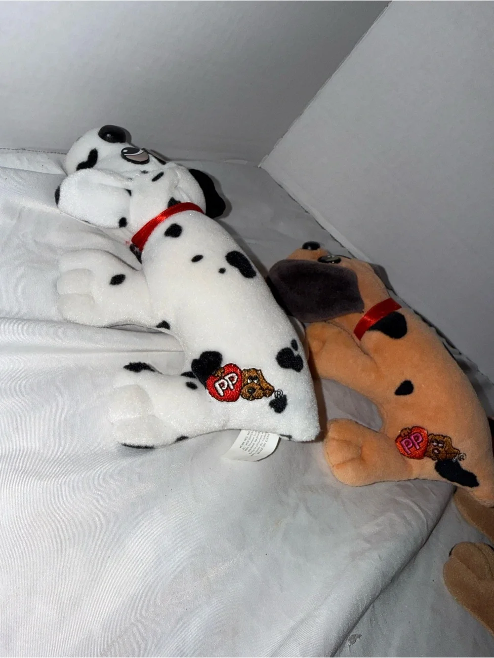 Vintage 1980s pound puppies.  Set of 4.